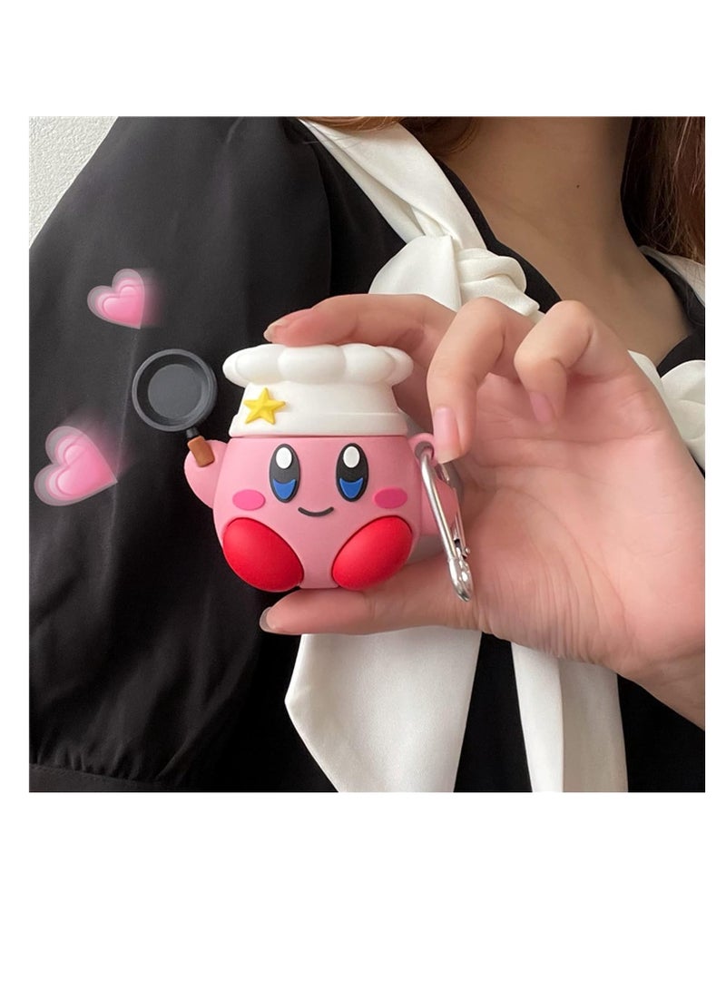 Compatible with AirPods 4 Case Soft Silicone Shockproof Cover for AirPods 4th Generation (2024), New 3D Cute Cartoon Creative Fun Case with Keychain Design  - Image 2