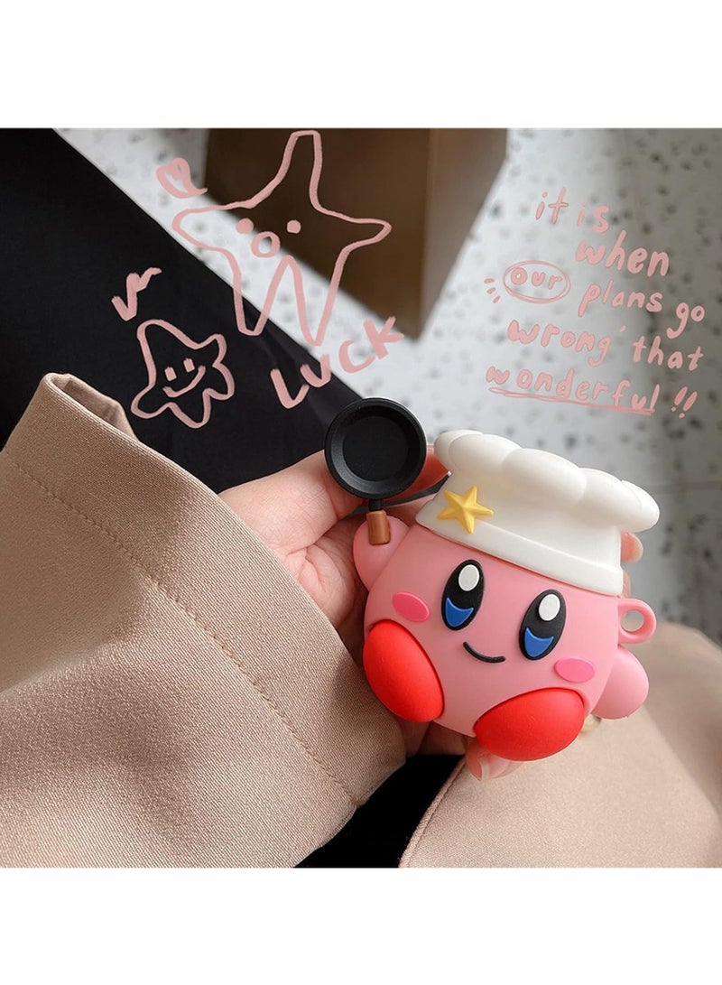 Compatible with AirPods 4 Case Soft Silicone Shockproof Cover for AirPods 4th Generation (2024), New 3D Cute Cartoon Creative Fun Case with Keychain Design  - Image 3