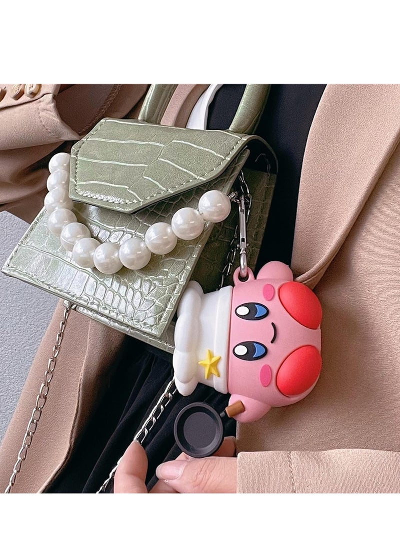 Compatible with AirPods 4 Case Soft Silicone Shockproof Cover for AirPods 4th Generation (2024), New 3D Cute Cartoon Creative Fun Case with Keychain Design  - Image 4