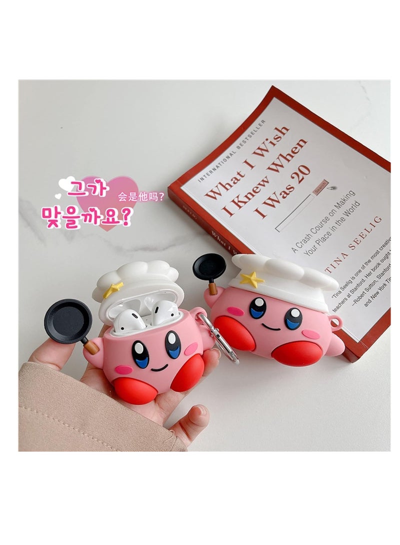 Compatible with AirPods 4 Case Soft Silicone Shockproof Cover for AirPods 4th Generation (2024), New 3D Cute Cartoon Creative Fun Case with Keychain Design  - Image 5
