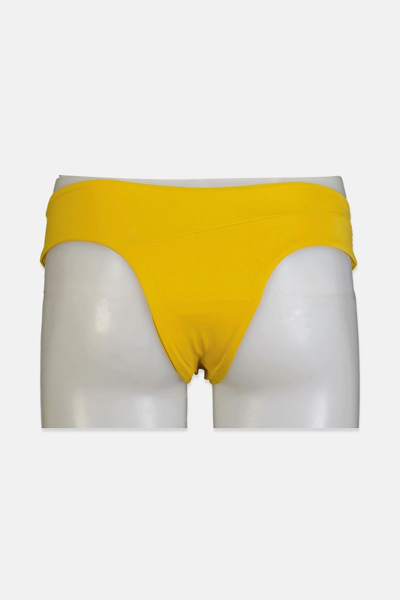 Volcom Women Plain Pull,On Bikini Bottom, Yellow - Image 2