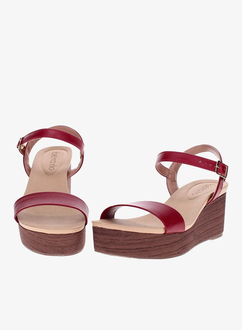 Beira Rio Cherry Beira Rio Women’s Flat Sandals with Back Strap – Secure Fit and Lightweight Daily Wear for Women | Best Price UAE