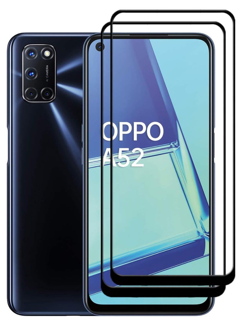 ACLIX 2 Pieces Antistatic ESD Dustproof Premium Quality High Definition Tempered Glass Screen Protector Designed For Oppo A52 - Image 1