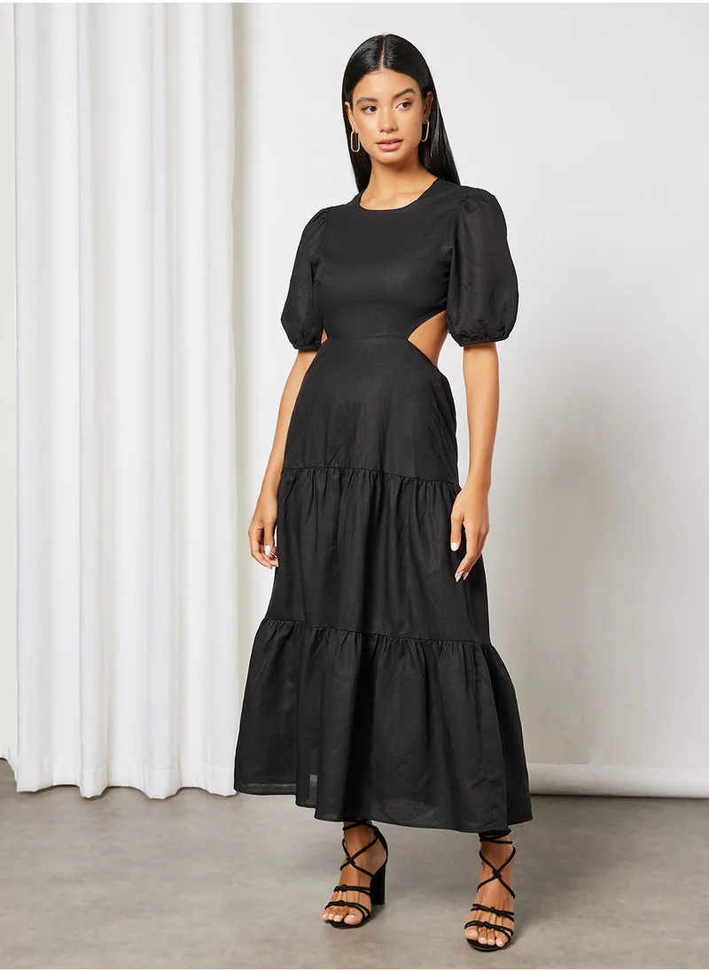 Charlie Holiday. Drawstring Maxi Dress