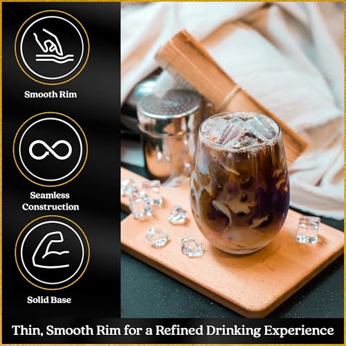 Ravenscroft Upgraded Design of Our 2017 New York Times Best Stemless Wine Glass (Sweethome) – Made in Europe – Reinforced Base for Added Stability & Premium Feel, Dishwasher-Safe, Lead-Free, 17 oz. (6) - Image 5