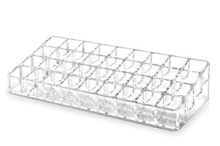 AmigozZ 36 Section Acrylic Cosmetic Make Up Lipstick Organizer Holder - Image 3