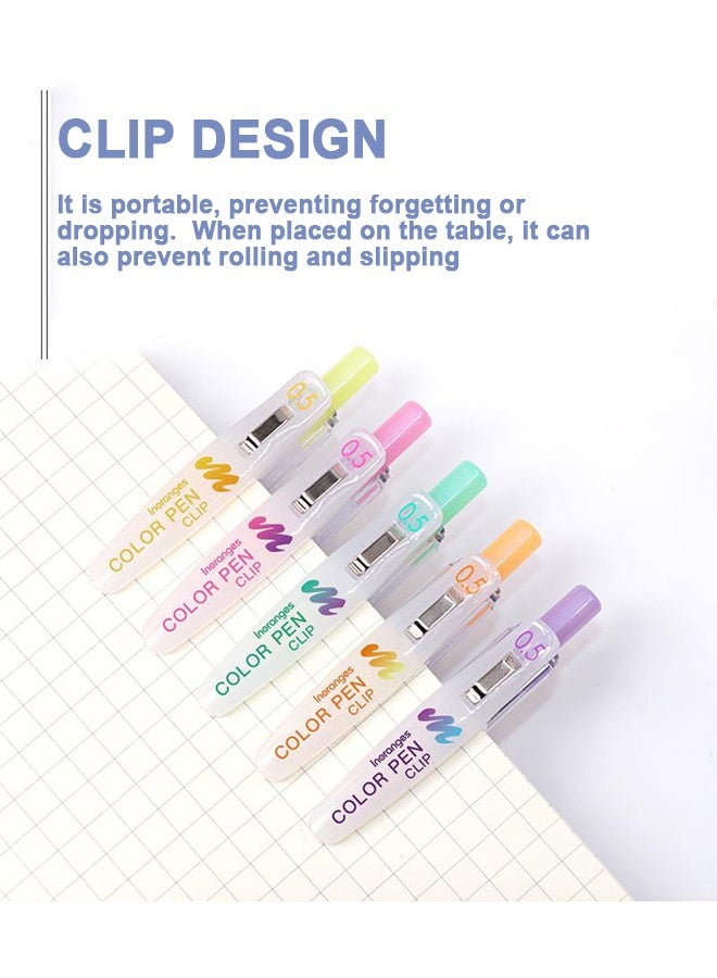 قلم محايد ملون 0.5 ملم متدرج، طالب يضغط يدويا على 5 ألوان متعادل - Image 4