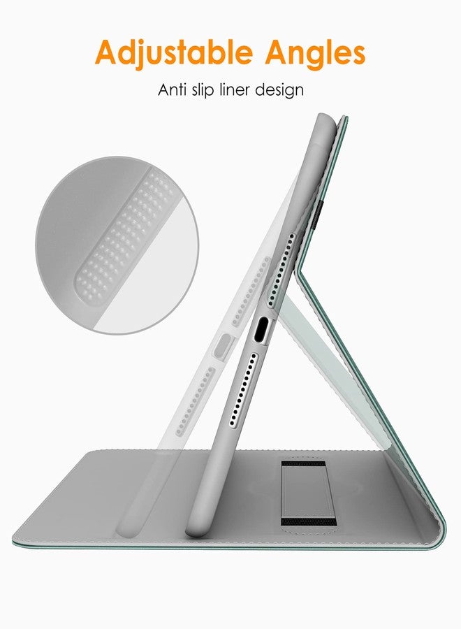 DTTO New iPad 9.7 Inch 5th/6th Generation 2018/2017 Case with Apple Pencil Holder, Premium Leather Folio Stand Cover Case for Apple iPad 9.7 inch, Also Fit iPad Pro 9.7/Air 2/Air - Midnight Green - Image 3