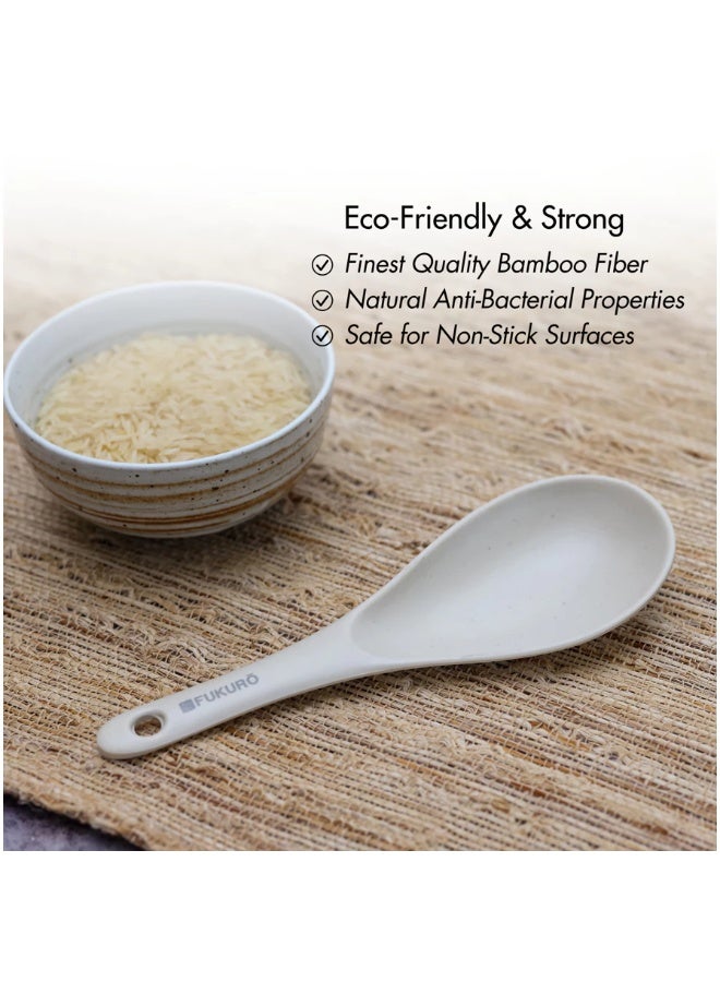 Fukuro Bamboo Fibre Rice Scoop Kitchen Utensils - Image 3