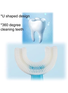 LCAREMOM 10 Pieces U-Shaped Toothbrush Kids, Soft Silicone Brush Head Full-Mouth Manual Toothbrush, 360° Oral Cleaning Design, Suitable for Toddlers Aged 2-6 Years (Blue+Pink)  - Image 5