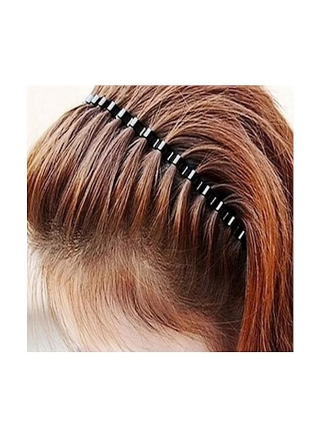 Comb Designed Hair Headband Black - Image 2