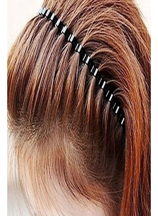 Comb Designed Hair Headband Black - Image 4