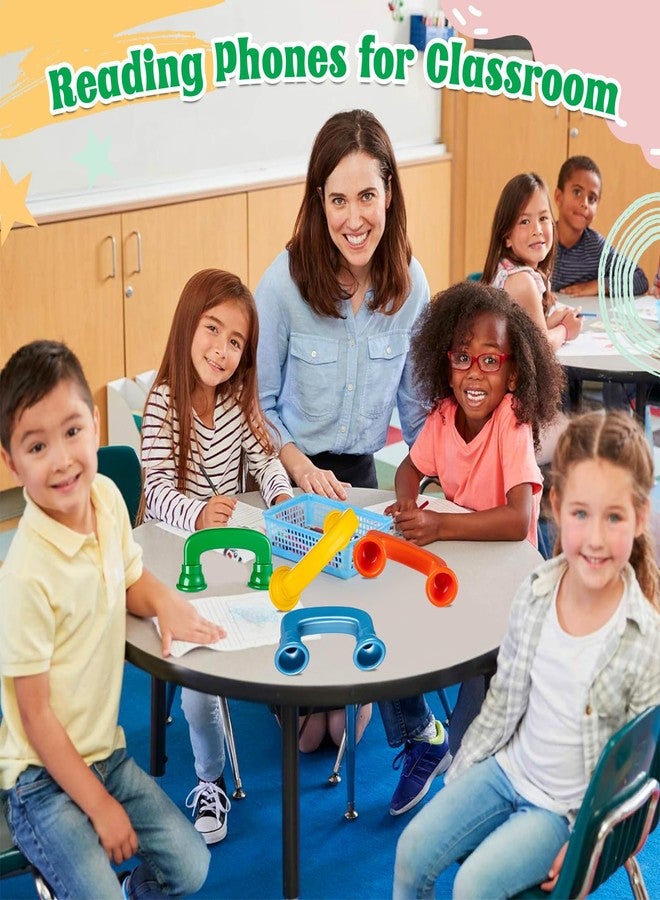 KFPPLXQ Whisper Reading Phones 4 Colors Small Phone Hear Myself Sound Phone Speech Therapy Toy Tool for Classroom Accelerate Reading Fluency Comprehension and Pronunciation for Kids and Adults - Image 5