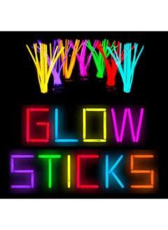 100 Glow Sticks Party Supplies - Glow in the Dark Sticks in Bulk, Light Up  Glow Party Favors and Decorations. Glow Bracelets and Necklaces