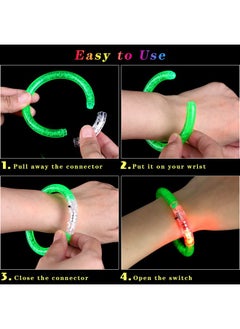 Elcoho Elcoho 60 Pieces Glow in the Dark Party Supplies LED Light Up Toy Party Favors Includes 20 LED Shutter Glasses, 20 Glow Headbands, 20 LED Glow Bracelets, Neon Party Favors for Glow Party, Birthday  - Image 4