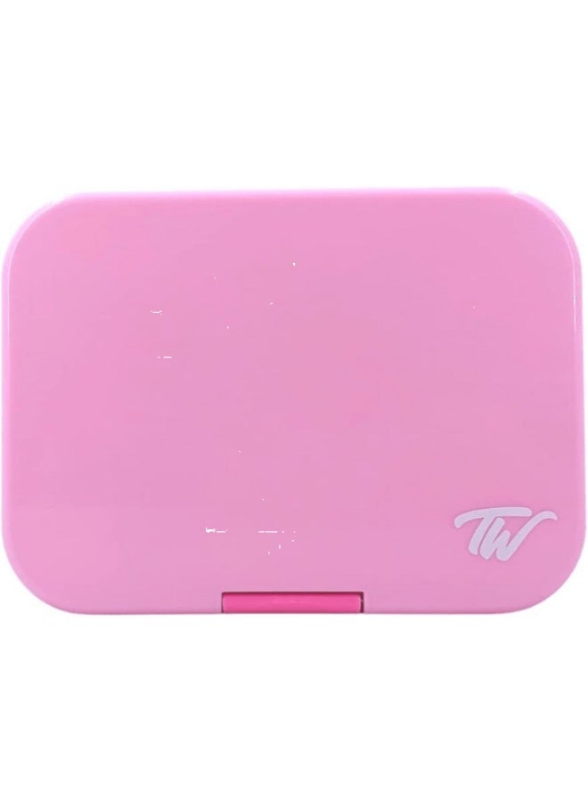 Tiny Wheel 6-Compartment Rectangular Bento Box for Kids Pink - Image 3