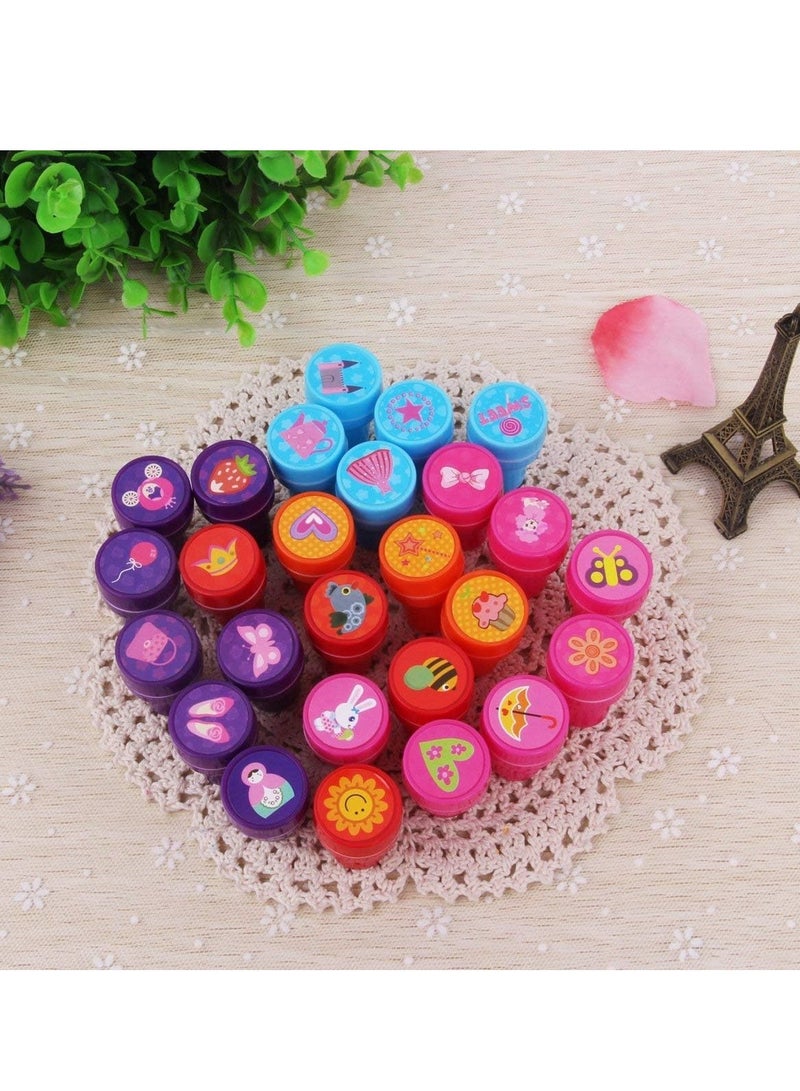 FengSVMA Stamps for Kids,26 Pieces Self-Ink Washable Stampers Toys for Children Crafts Party Favor,School Prizes,Birthday Gift,Learn Props (princess) - Image 1