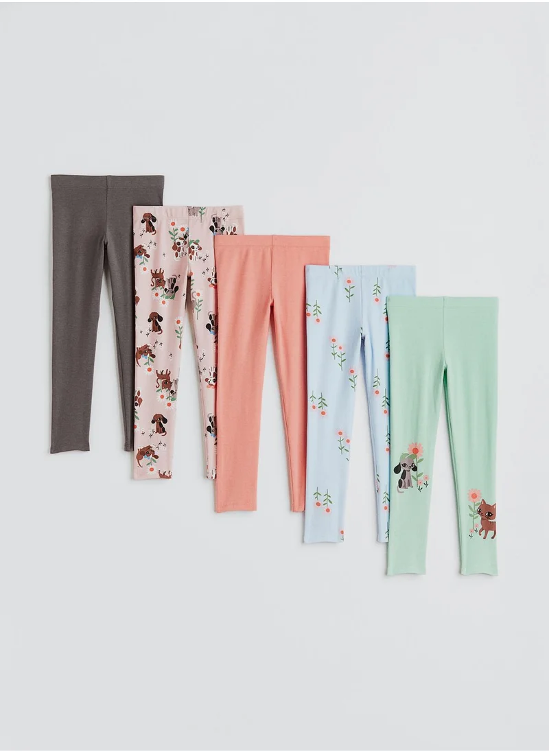 اتش اند ام Kids 5 Pack Assorted Leggings