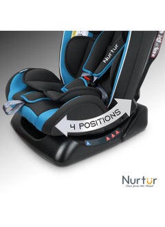Nurtur Bruno BabyKids 3in1 Car Seat 4 Position Recline 5Point Safety Harness 143° Angle Recline 0 months to 7 years Group 012 Upto 25kg Official Product  - Image 5
