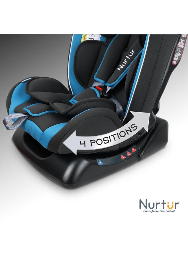 Nurtur Bruno BabyKids 3in1 Car Seat 4 Position Recline 5Point Safety Harness 143° Angle Recline 0 months to 7 years Group 012 Upto 25kg Official Product  - Image 5