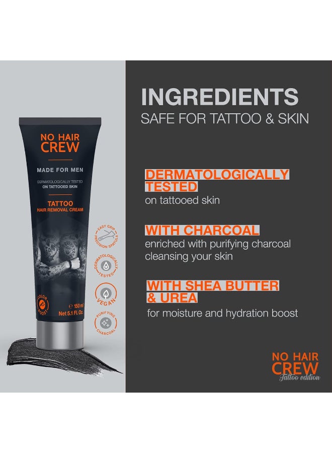 CREW NO HAIR CREW Tattoo Edition - Hair Removal Cream to revive your tattoo, 150 ml - Image 2