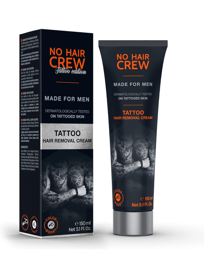 CREW NO HAIR CREW Tattoo Edition - Hair Removal Cream to revive your tattoo, 150 ml - Image 1