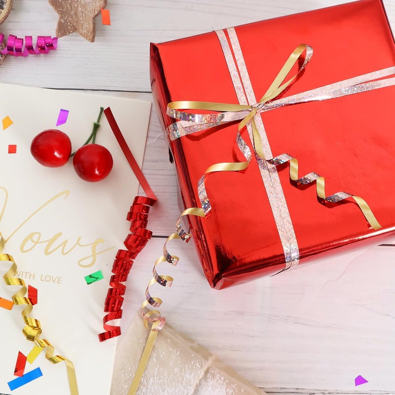 BEISHIDA 500 Yards Curling Ribbon Balloon String Ribbon - Rose Gold Crimped Shiny Metallic Roll for Gift Wrapping Valentines Mother's Day Birthday Wedding Party Decoration - Image 5