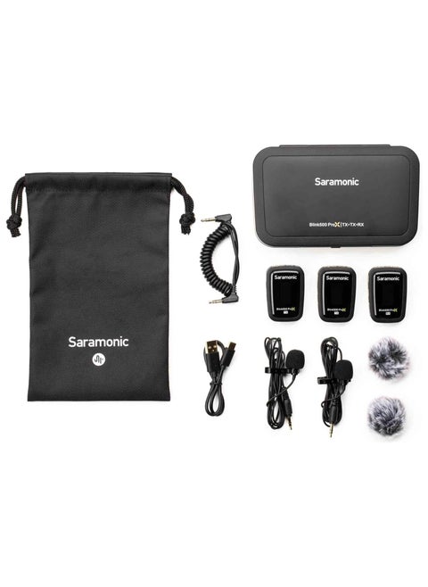 Saramonic Blink 500 Prox B2 | 2-Person Wireless 2.4GHz Clip-On Microphone System with Lavaliers