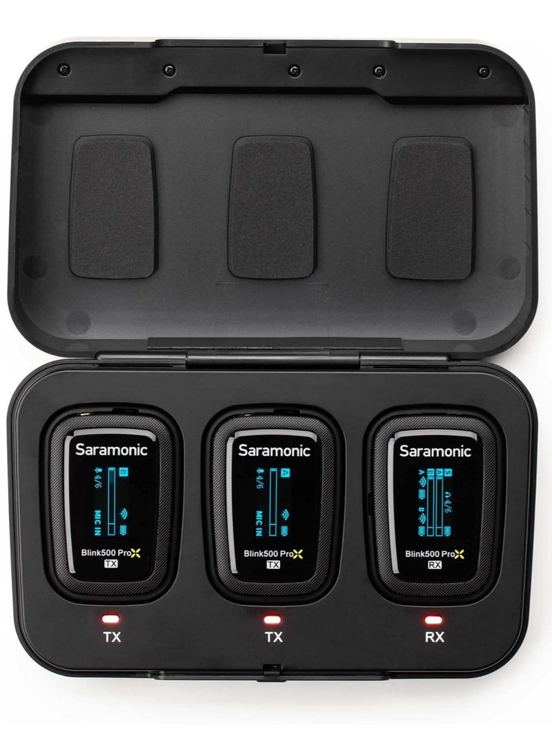 Saramonic Blink 500 Prox B2 | 2-Person Wireless 2.4GHz Clip-On Microphone System with Lavaliers