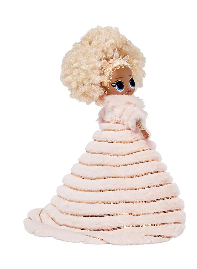 L.O.L. SURPRISE! Holiday OMG 2021 NYE Queen Collector Fashion Doll, Gold Sparkly Outfit, Luxe Accessories, Light Up Display Stand, Premium Gift Packaging, Toy for Girls Ages 5+ - Image 3