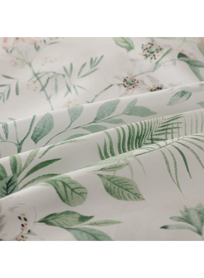 OAITE Duvet Cover Set,100% Cotton Comforter Cover with Floral Pattern Duvet Cover Set,Soft Bedding Set Includes with 3 Piece (2 Pillow Shams,1 Duvet Cover) - Image 5