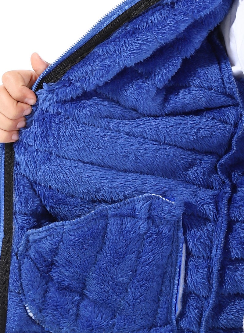 Andora Boy's Waterproof Padded Jacket With Fur - Image 5