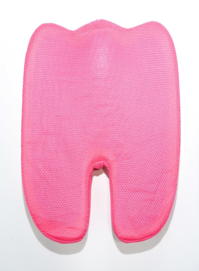 Generic Memory Foam Seat Cushion, Gel Infused Soft Velour Cover Non-Slip Bottom, Orthopedic Relief Tailbone Coccyx Sciatica Back Pain For Office Chair WFH Car Seat Wheelchair Airplane - Pink - Image 1