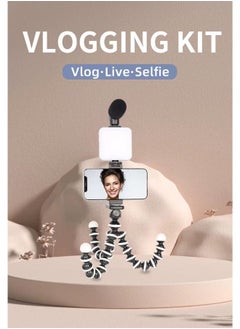 PLOKAMA Video Recording Kit for Video Shooting and YouTube Video Recording for Any Mobile Phone or Digital Camera with LED Light, Microphone and Phone Holder-Model PK 775  - Image 1