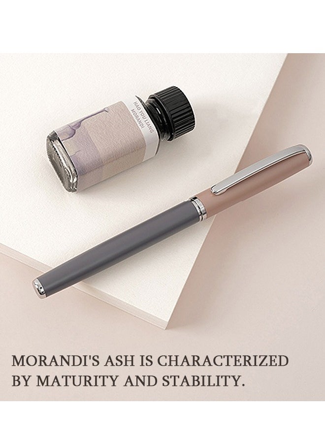 Beyond Metal Fountain Pen Set, Morandi color palette High End Business Signature Pen, 0.5mm Fountain Pens Box for Men and Women Writing  - Image 3