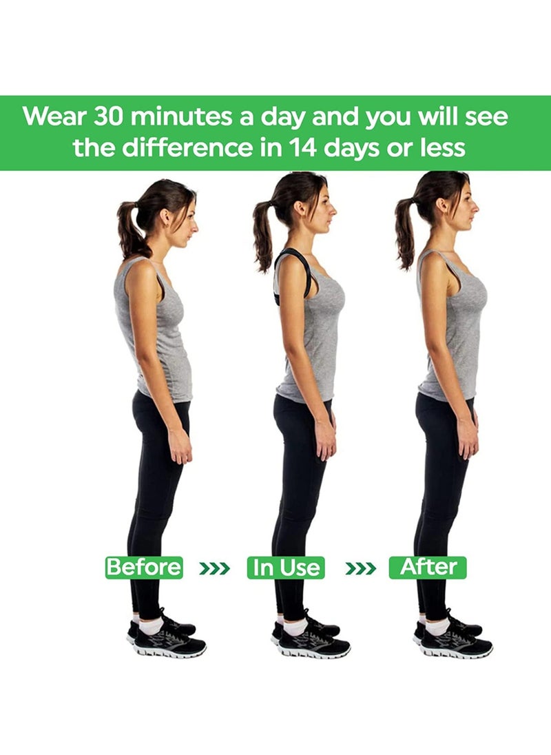 BONITO Posture Corrector Brace, Back Support Straightener, Adjustable Back Shoulder Posture Corrector, Helps Relieve Neck, Upper Back and Shoulder Pain, Back Posture Corrector for Kids Adult (XL)  - Image 4