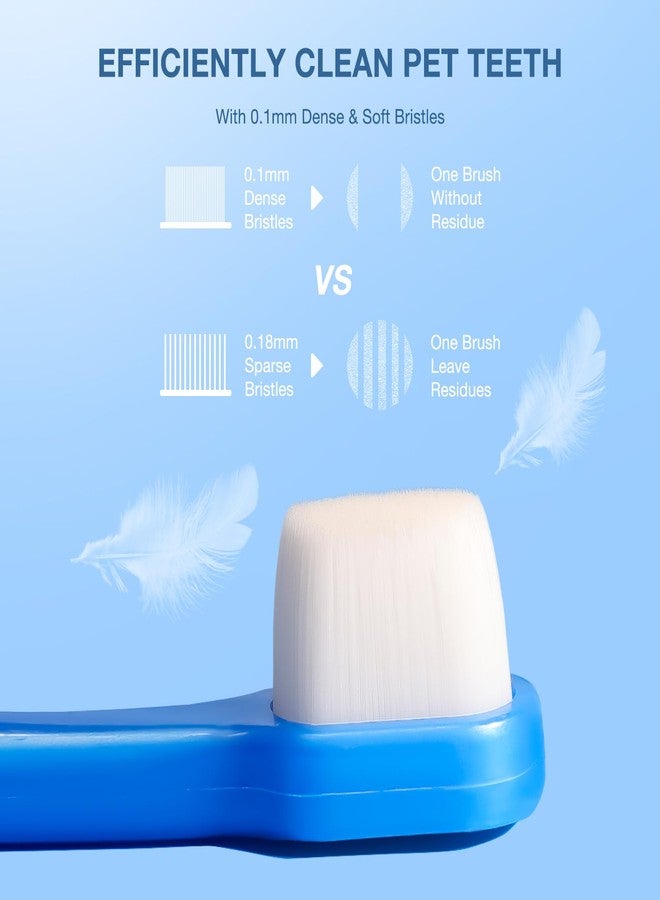 MISSELF Ultra Soft Nano Dog Toothbrush Kit for Small Breed, Silicone 360 Pet Tooth Brushes for Dogs Cat,Canine Dental Care Set of 3 Different Shapes - Image 5