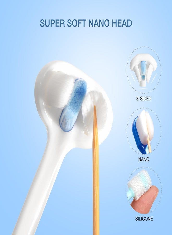 MISSELF Ultra Soft Nano Dog Toothbrush Kit for Small Breed, Silicone 360 Pet Tooth Brushes for Dogs Cat,Canine Dental Care Set of 3 Different Shapes - Image 2