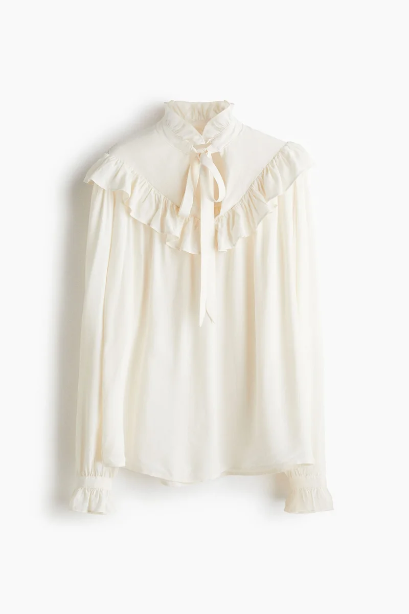اتش اند ام Frill-trimmed blouse