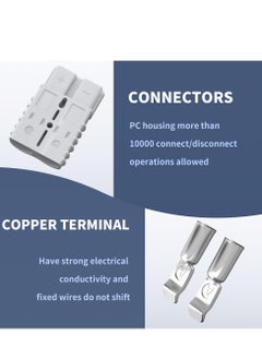 350 Amp Car Battery Cable Connector ,Battery Terminal Plug Connector Kit ,2/0AWG Battery Connectors Quick Connect for Car Winch Boat Forklift - 2PCS - pzsku/Z02F01AD827C9E5F6592FZ/45/_/1698135409/fa5cecfa-d6d0-4311-8867-3ac5334b8f83