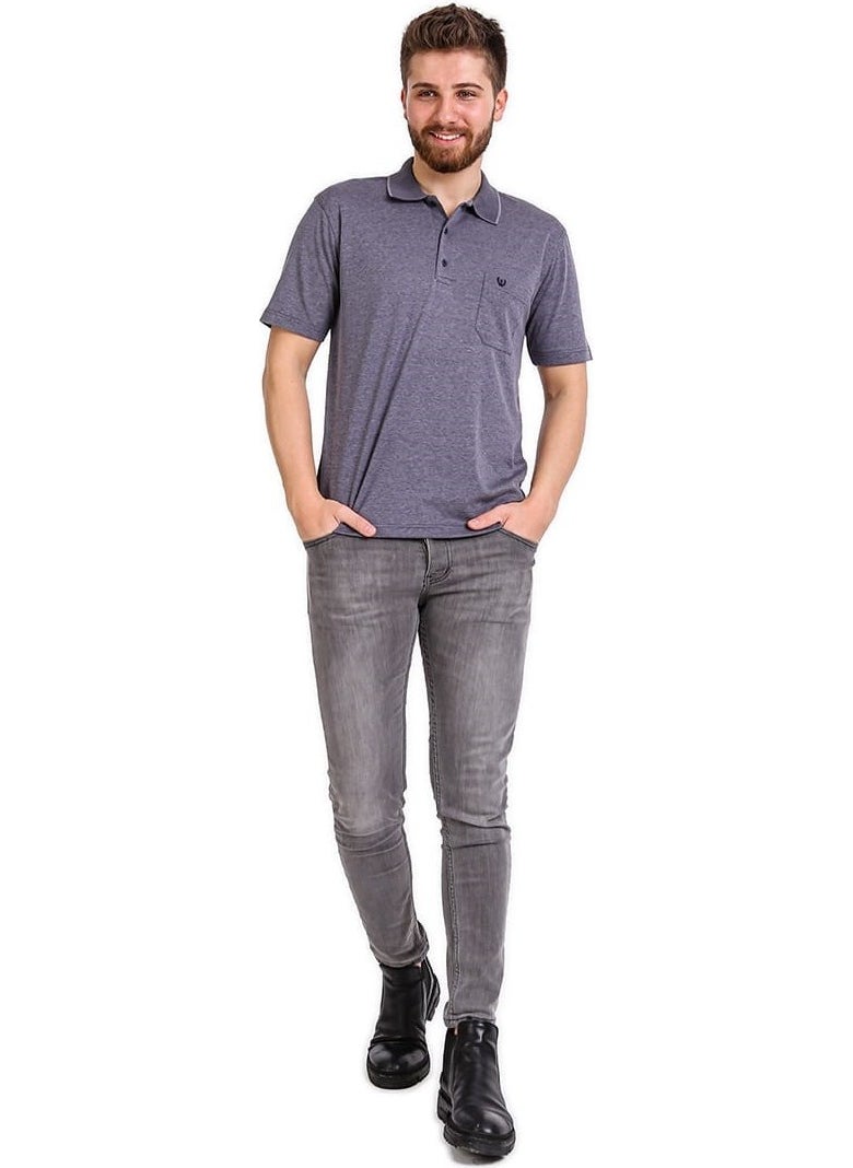 Simenti - Polo Collar Relaxed Fit Pocket T-shirt Special Production Regular Fit - Image 1