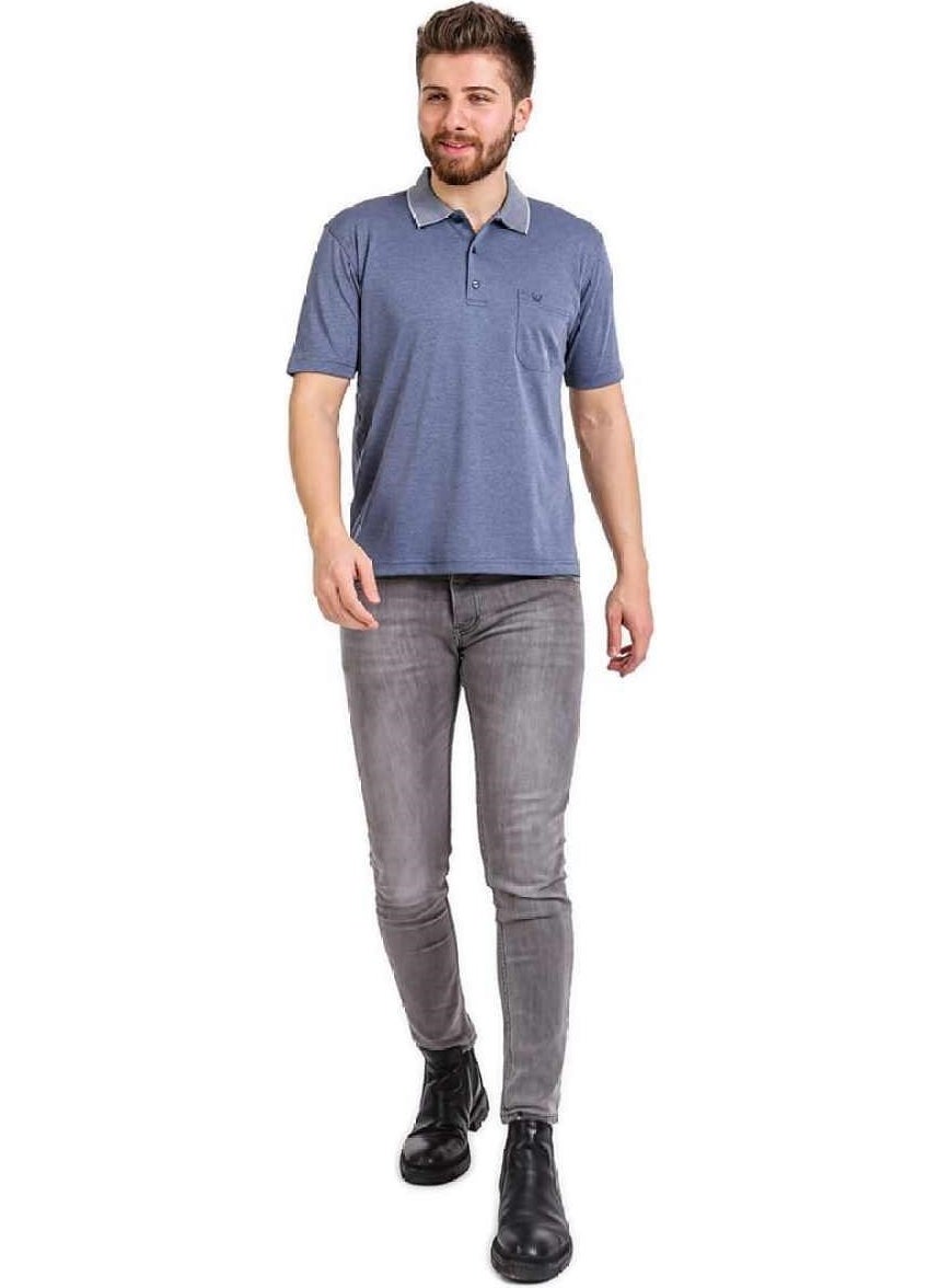 Simenti - Polo Collar Relaxed Fit Pocket T-shirt Special Production Regular Fit - Image 1