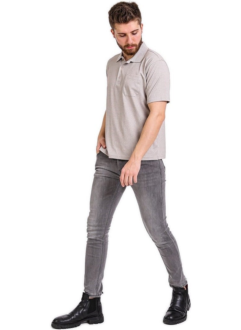 Simenti - Polo Collar Relaxed Fit Pocket T-shirt Special Production Regular Fit - Image 1