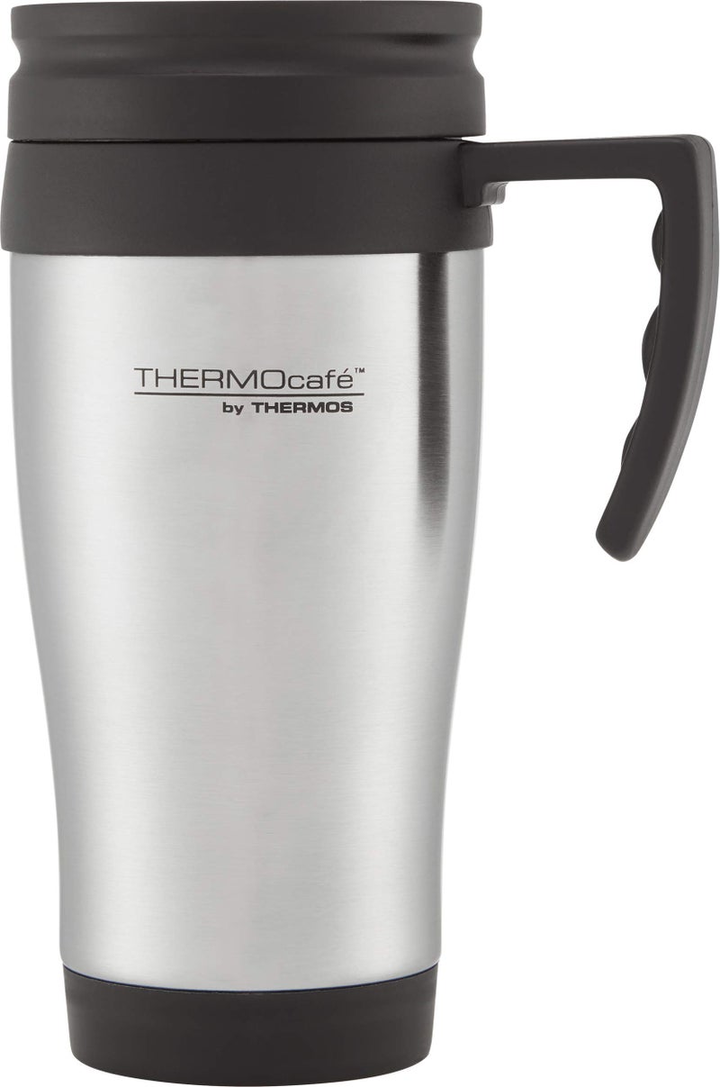 Stainless Steel Travel Mug with Slide Lock Lid 400ml