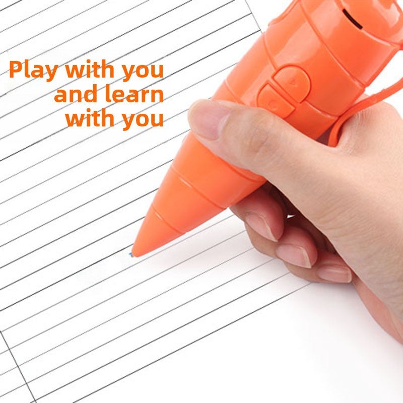 New Carrot Recording Pen Toy Writable Ballpoint Pen New Strange Toy Gift(Orange turnip pen) - Image 4