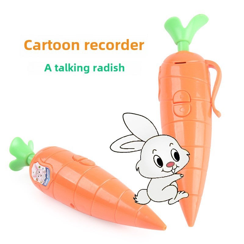 New Carrot Recording Pen Toy Writable Ballpoint Pen New Strange Toy Gift(Orange turnip pen) - Image 2