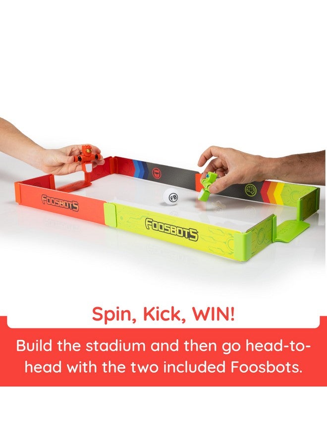 Fat Brain Toys Foosbots Stadium Battle Set, 2 Player Games for Kids Toys, New Active Play for Ages 6 and Up