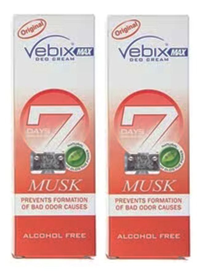 2 Pieces Of Max Deo Cream Deodorant 25 ml