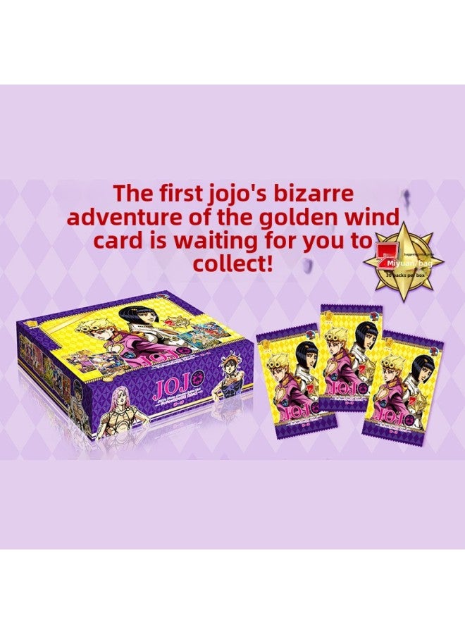 Little Dinosaur JOJO's Wonderful Adventure Card Gold Wind Card Diamond Flash SSP Bronzing Anime Collection Flash Card-Colour:Jika Jojo Comes In A Box Of 13 Packs Of 25 Thick Cards  - Image 3