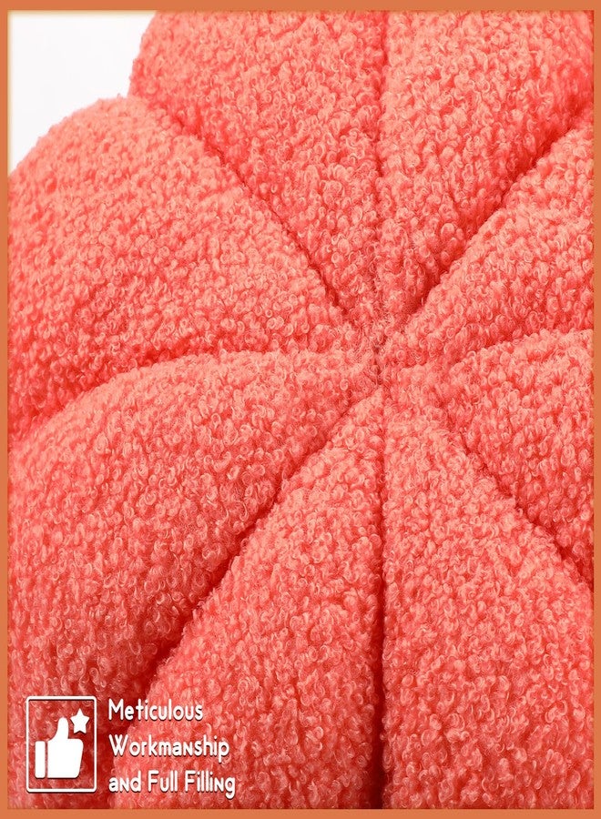 Kajaia 2 Pcs Pumpkin Pillow Plush 11 x 9.5 Inch 3D Cushion Fall Decorations Simulated Stuffed Throw Pillows for Halloween Thanksgiving Bedroom Sofa Couch Supplies (Orange,Brown) - Image 4